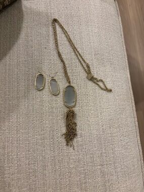 Kendra Scott necklace + matching earrings